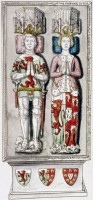 Chevalier Jehan de Fleurigny et son épouse Marguerite de Ferrières