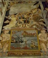 tombe du chevalier de Malte François Leclerc de Fleurigny, nef de la co-cathédrale de La Valette (Malte)  - 6e rang